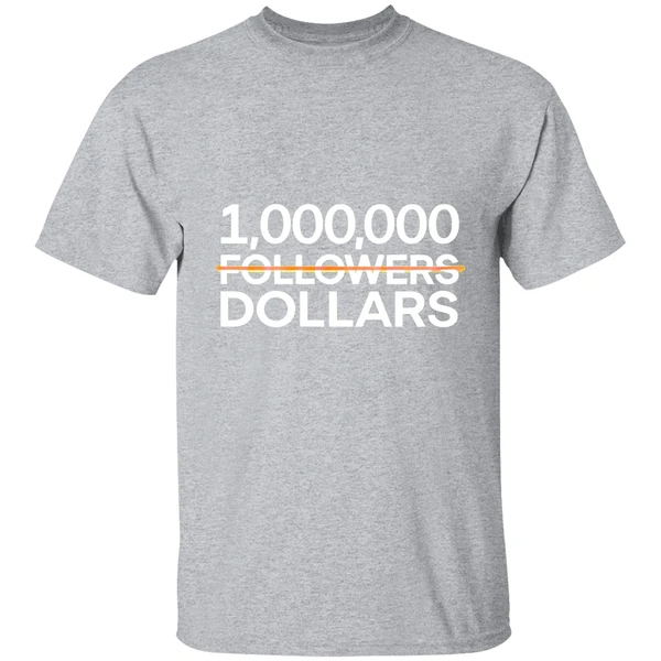 1 000 000 Followers Dollars Shirt - Image 8