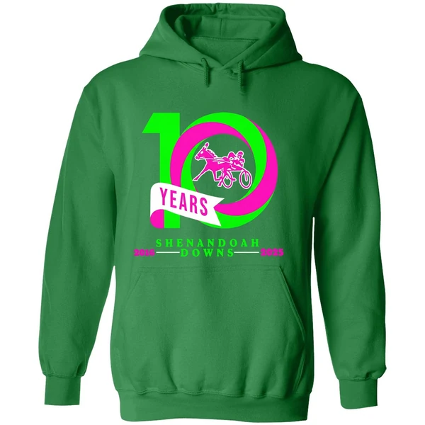 10 Years Shenandoah Downs 2016 2025 Hoodie - Image 2