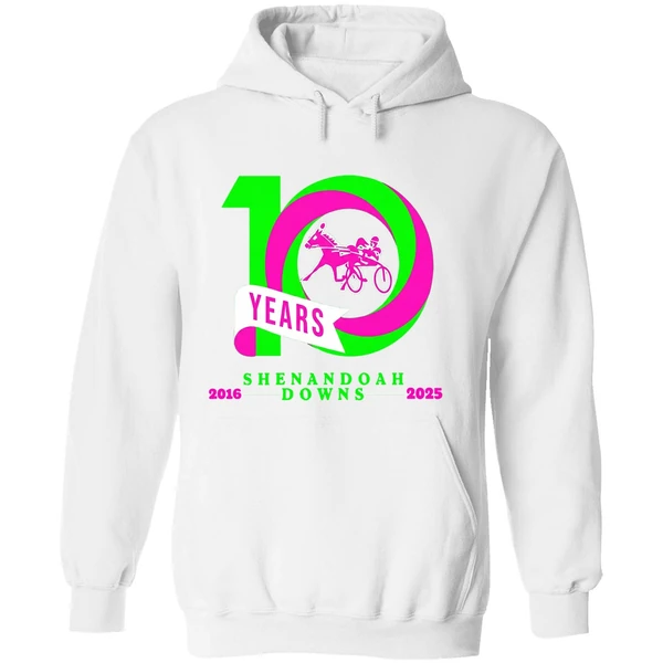 10 Years Shenandoah Downs 2016 2025 Hoodie - Image 8