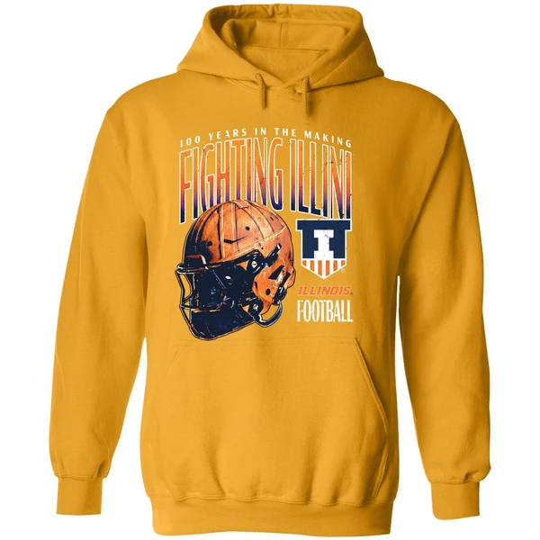 100 Years In The Making Illinois Fighting Illini Helmet Hoodie
