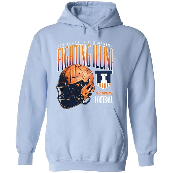 100 Years In The Making Illinois Fighting Illini Helmet Hoodie - Image 4