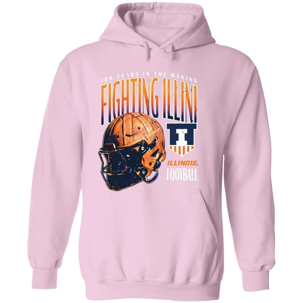 100 Years In The Making Illinois Fighting Illini Helmet Hoodie - Image 5
