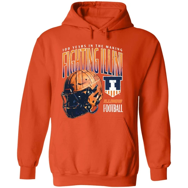 100 Years In The Making Illinois Fighting Illini Helmet Hoodie - Image 6