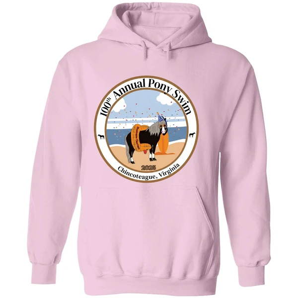 100th Annual Pony Swim Chincoteague Virginia 2025 Hoodie - Image 5