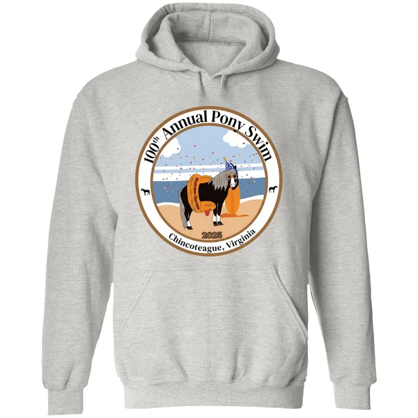 100th Annual Pony Swim Chincoteague Virginia 2025 Hoodie - Image 9