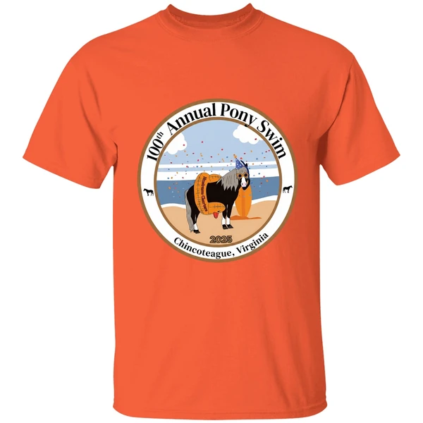 100th Annual Pony Swim Chincoteague Virginia 2025 Shirt - Image 6