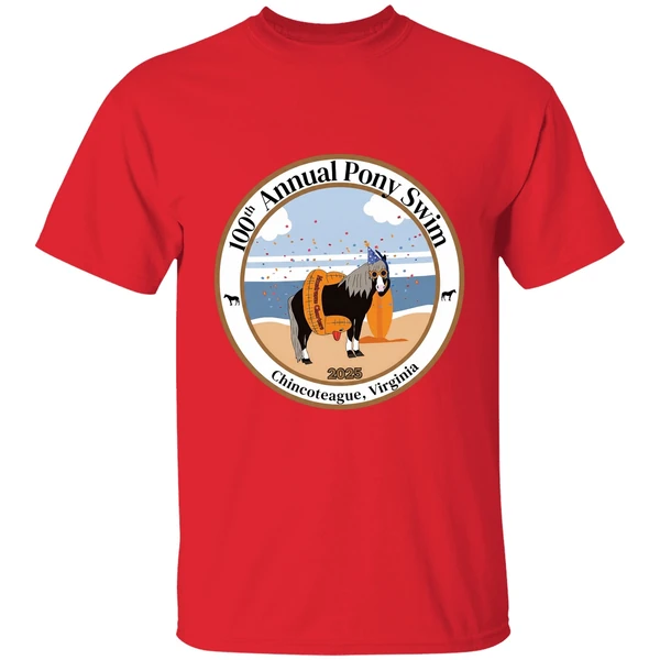 100th Annual Pony Swim Chincoteague Virginia 2025 Shirt - Image 7