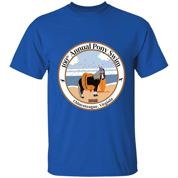 100th Annual Pony Swim Chincoteague Virginia 2025 Shirt - Image 8