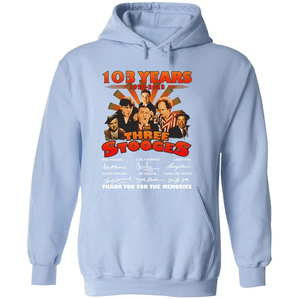 103 Years 1920 2023 The Three Stooges Thank You For The Memories Hoodie - Image 4