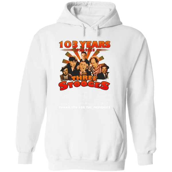 103 Years 1920 2023 The Three Stooges Thank You For The Memories Hoodie - Image 8