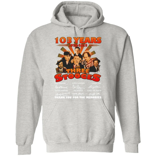 103 Years 1920 2023 The Three Stooges Thank You For The Memories Hoodie - Image 9