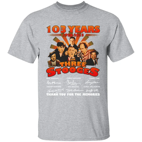 103 Years 1920 2023 The Three Stooges Thank You For The Memories Shirt - Image 9