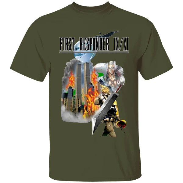 11 final fantasy shirt militarygreen
