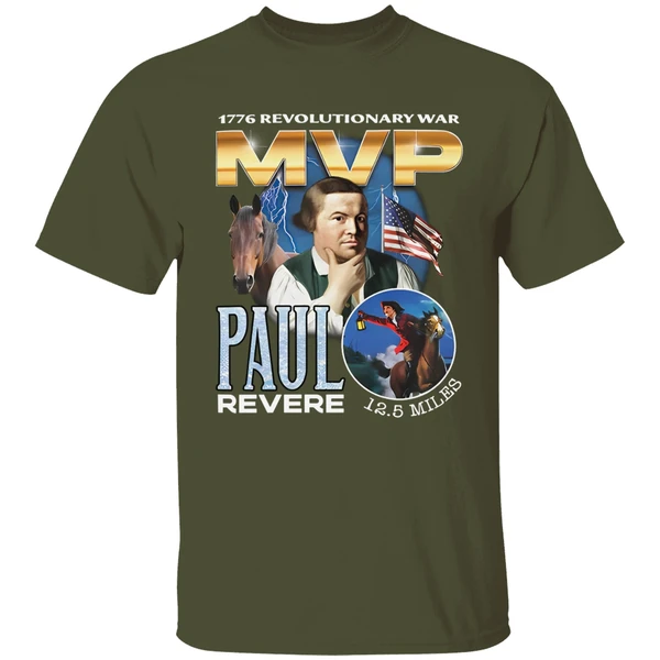1776 Revolutionary War Mvp Paul Revere Shirt - Image 3
