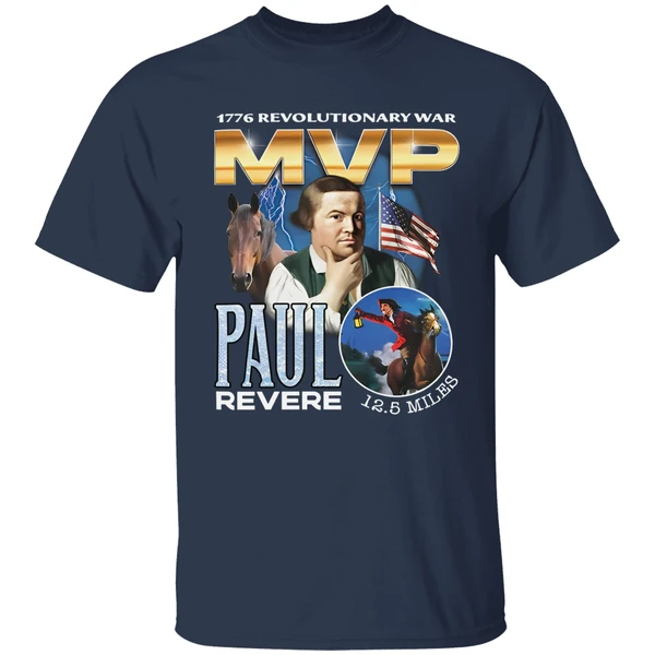1776 Revolutionary War Mvp Paul Revere Shirt - Image 4