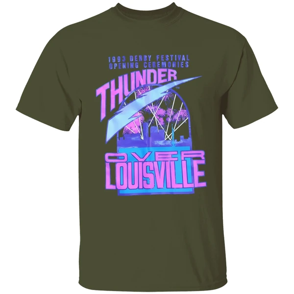 1993 derby festival opening ceremonies thunder over louisville shirt militarygreen