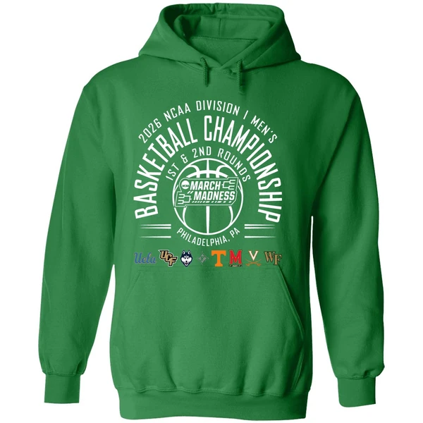 1st And 2nd Rounds March Madness 2026 Ncaa Di Mens Basketball Championship Philadelphia Hoodie - Image 2