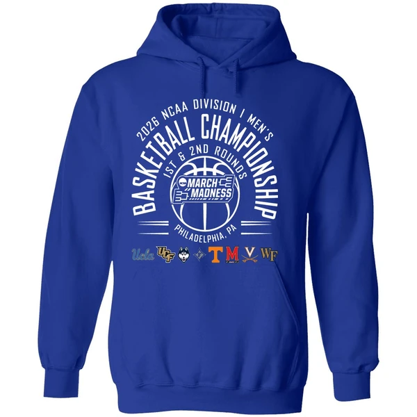 1st And 2nd Rounds March Madness 2026 Ncaa Di Mens Basketball Championship Philadelphia Hoodie - Image 7