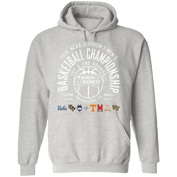 1st And 2nd Rounds March Madness 2026 Ncaa Di Mens Basketball Championship Philadelphia Hoodie - Image 9