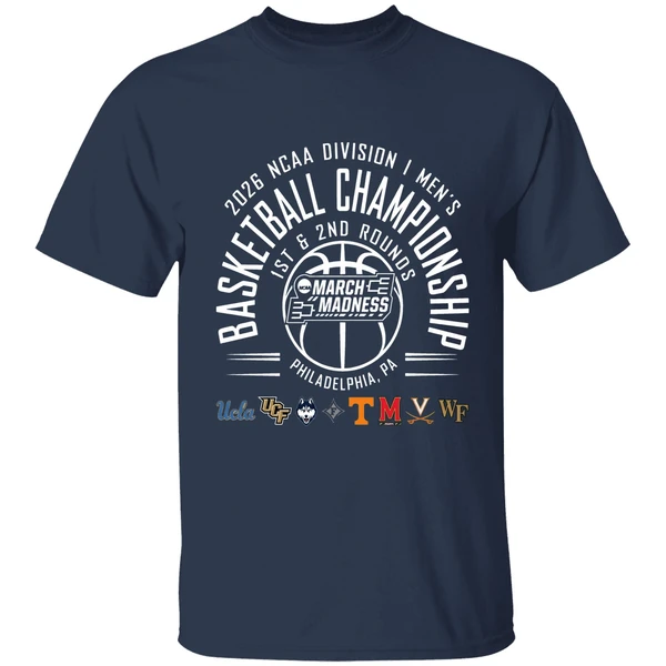 1st And 2nd Rounds March Madness 2026 Ncaa Di Mens Basketball Championship Philadelphia Shirt - Image 5