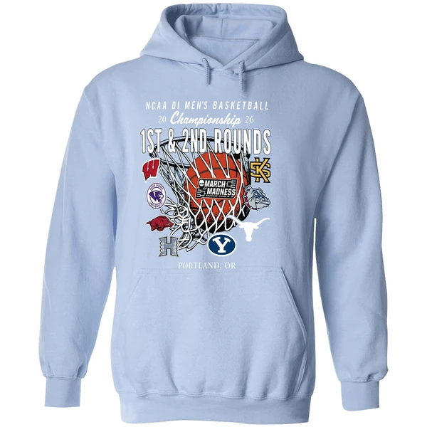 1st And 2nd Rounds March Madness 2026 Ncaa Di Mens Basketball Hoodie - Image 4