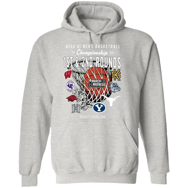 1st And 2nd Rounds March Madness 2026 Ncaa Di Mens Basketball Hoodie - Image 9