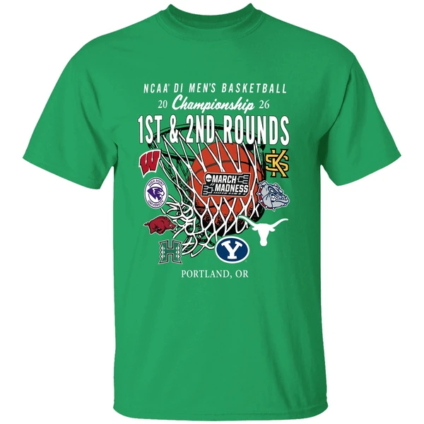 1st And 2nd Rounds March Madness 2026 Ncaa Di Mens Basketball Shirt - Image 2