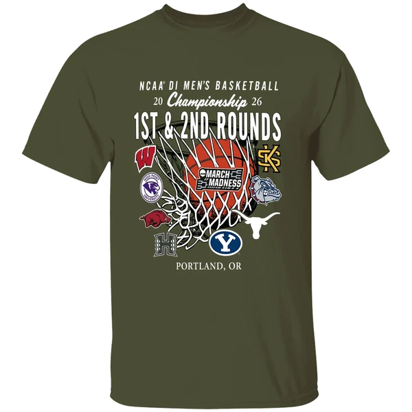 1st And 2nd Rounds March Madness 2026 Ncaa Di Mens Basketball Shirt - Image 4