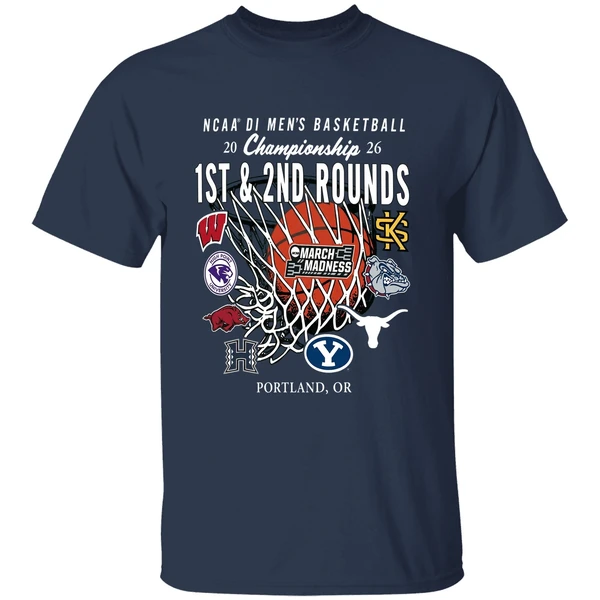 1st And 2nd Rounds March Madness 2026 Ncaa Di Mens Basketball Shirt - Image 5