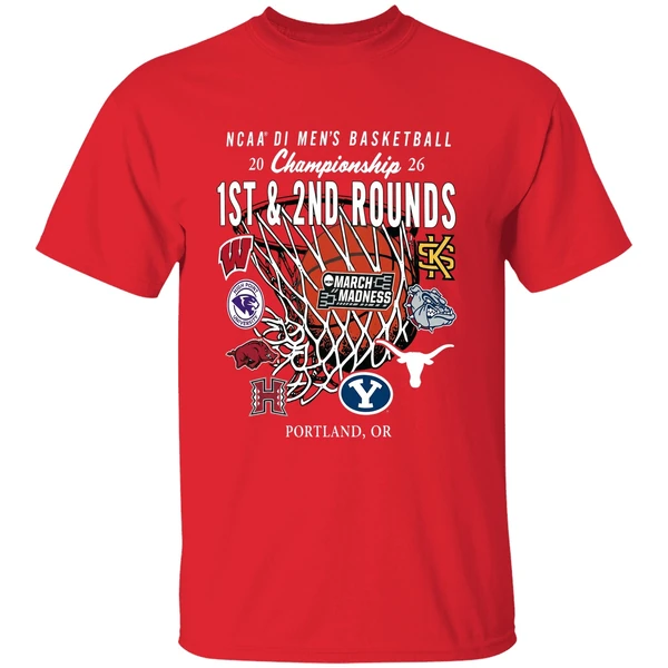 1st And 2nd Rounds March Madness 2026 Ncaa Di Mens Basketball Shirt - Image 7