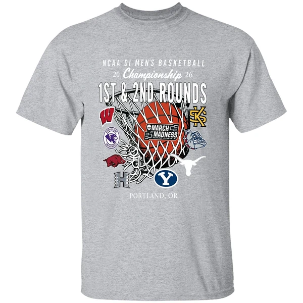 1st And 2nd Rounds March Madness 2026 Ncaa Di Mens Basketball Shirt - Image 9