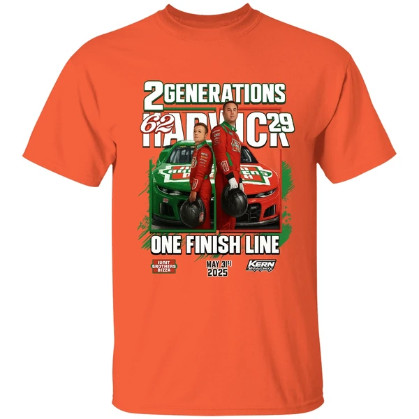 2 Generations Keelan And Kevin Harvick One Finish Line Shirt - Image 6
