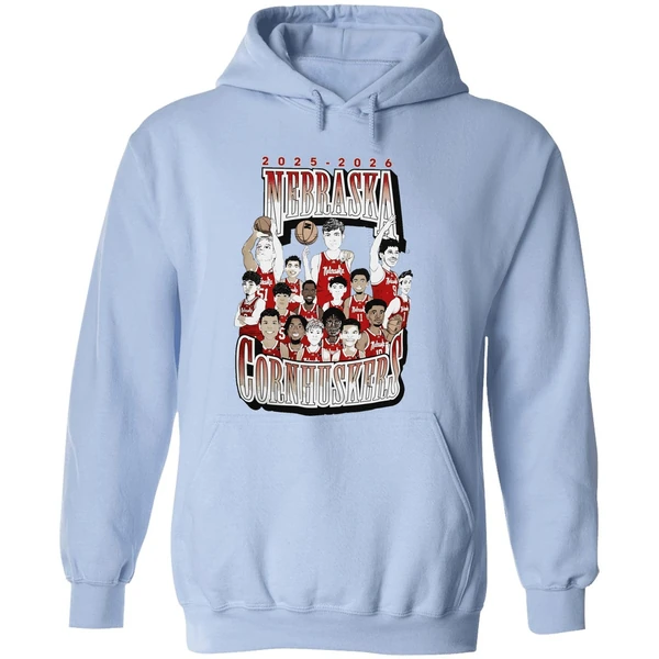 2025 2026 Nebraska Cornhuskers Mens Basketball Hoodie - Image 4