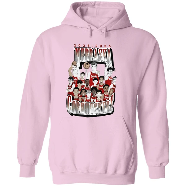 2025 2026 Nebraska Cornhuskers Mens Basketball Hoodie - Image 5