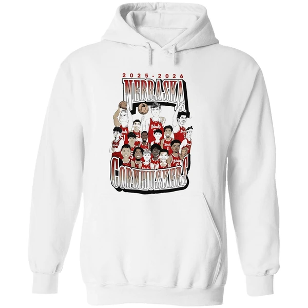 2025 2026 Nebraska Cornhuskers Mens Basketball Hoodie - Image 8