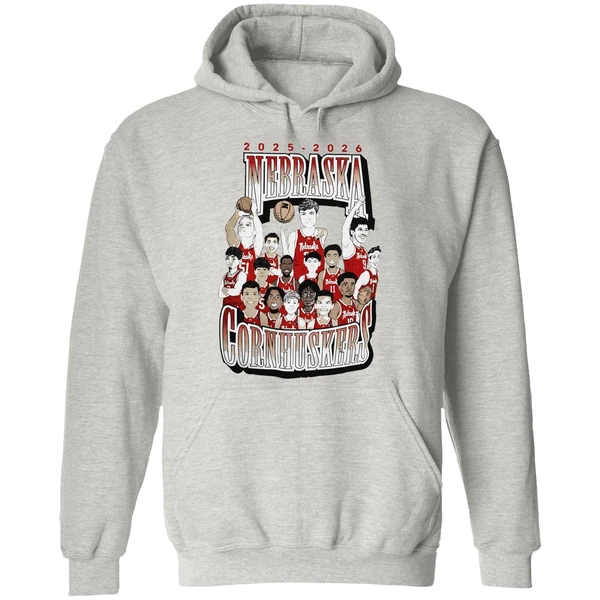 2025 2026 Nebraska Cornhuskers Mens Basketball Hoodie - Image 9
