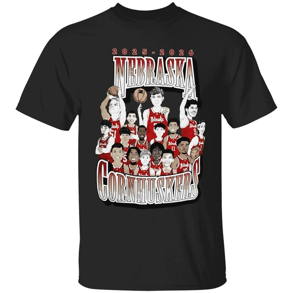 2025 2026 Nebraska Cornhuskers Mens Basketball Shirt