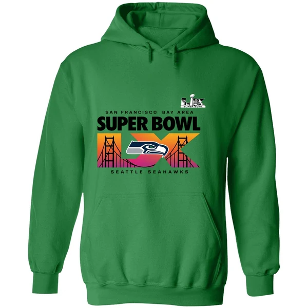 2025 26 Super Bowl Lx Bound Seattle Seahawks Hoodie - Image 2