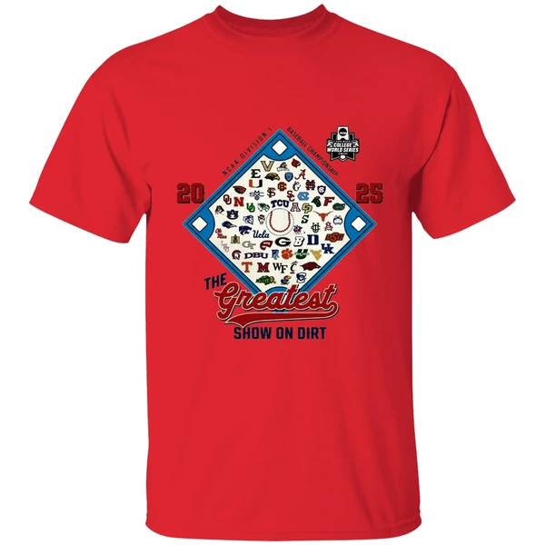 2025 College World Series 64 Team Shirt - Image 4