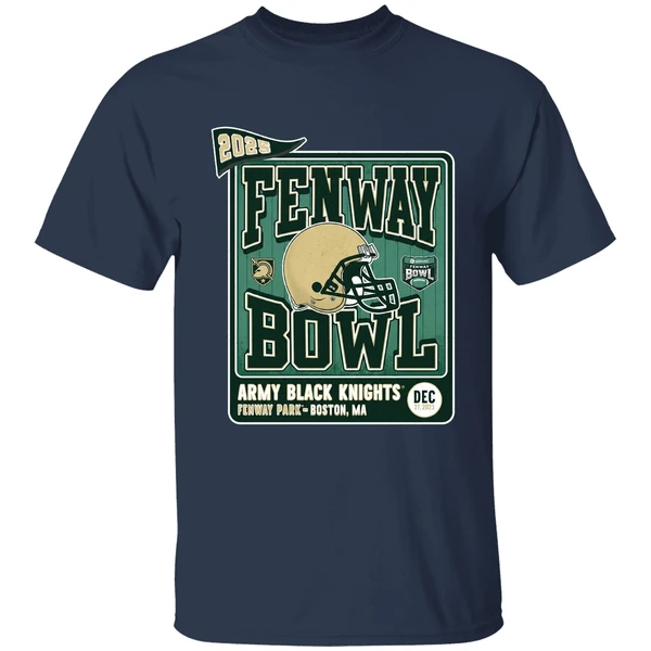 2025 Fenway Bowl Army Black Knights Helmet Shirt - Image 5