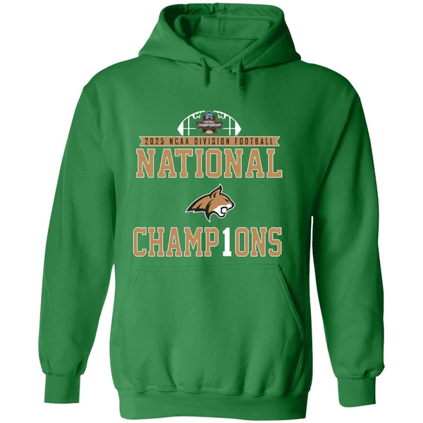 2025 Ncaa D1 Football National Champions Montana State Bobcats Hoodie - Image 2