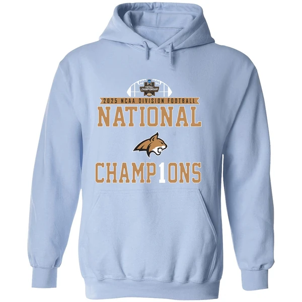 2025 Ncaa D1 Football National Champions Montana State Bobcats Hoodie - Image 4