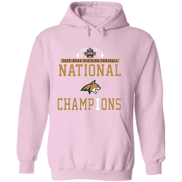 2025 Ncaa D1 Football National Champions Montana State Bobcats Hoodie - Image 5