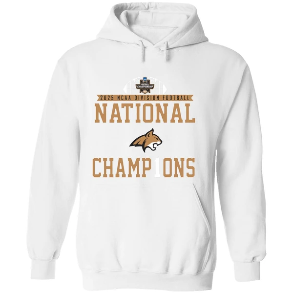 2025 Ncaa D1 Football National Champions Montana State Bobcats Hoodie - Image 8