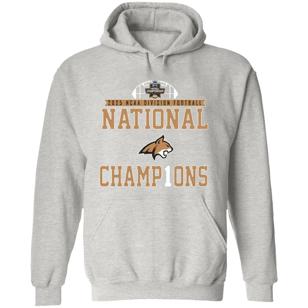 2025 Ncaa D1 Football National Champions Montana State Bobcats Hoodie - Image 9