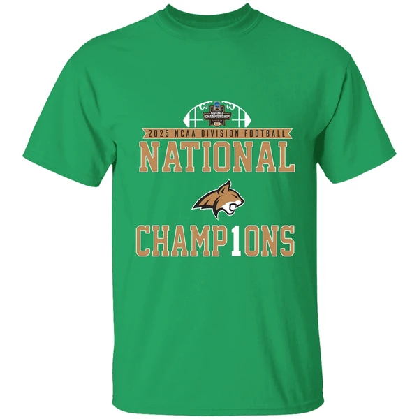 2025 Ncaa D1 Football National Champions Montana State Bobcats Shirt - Image 2