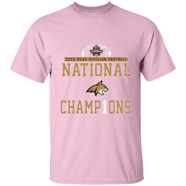 2025 ncaa d1 football national champions montana state bobcats shirt lightpink