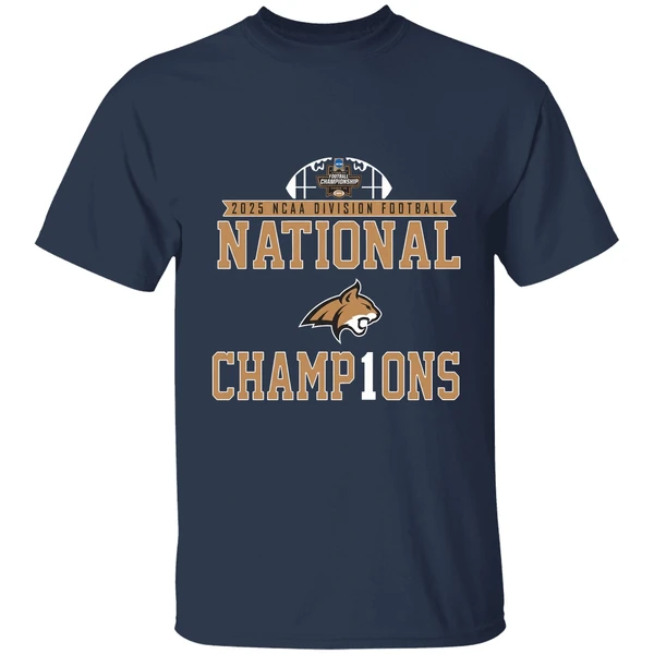 2025 Ncaa D1 Football National Champions Montana State Bobcats Shirt - Image 5
