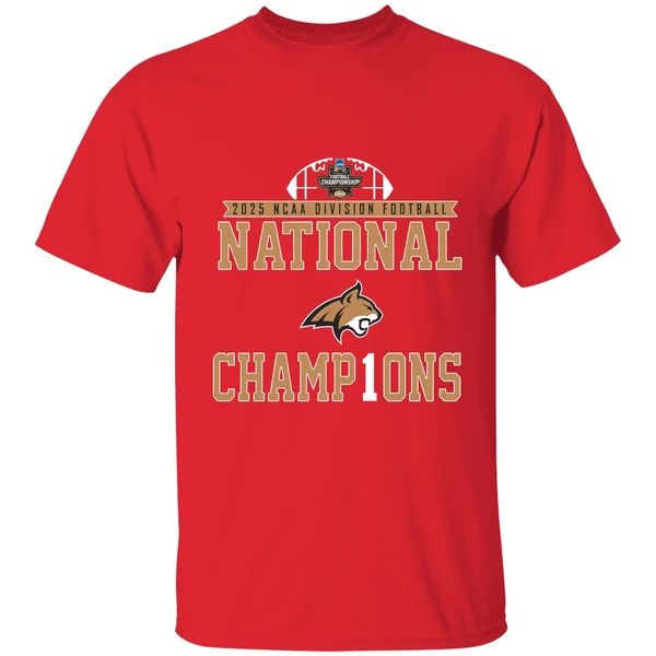 2025 Ncaa D1 Football National Champions Montana State Bobcats Shirt - Image 7