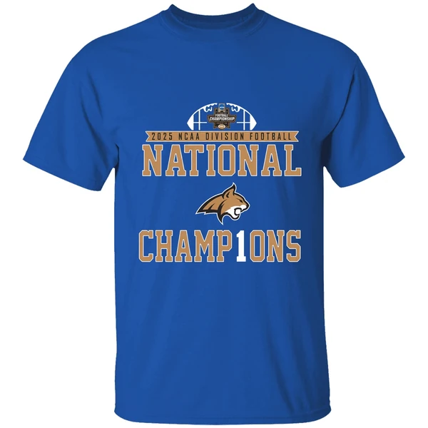 2025 Ncaa D1 Football National Champions Montana State Bobcats Shirt - Image 8